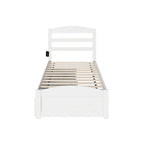 Lit plateforme Warren avec pied de lit et 2 tiroirs de rangement