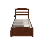 Lit plateforme Warren avec pied de lit et 2 tiroirs de rangement