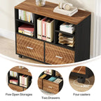 Bureau d'ordinateur en L de 63 pouces, bureaux de direction avec classeur réversible et tiroirs de rangement pour le bureau à domicile