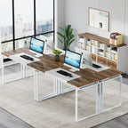 Bureau d'ordinateur en L de 63 pouces, bureaux de direction avec classeur réversible et tiroirs de rangement pour le bureau à domicile