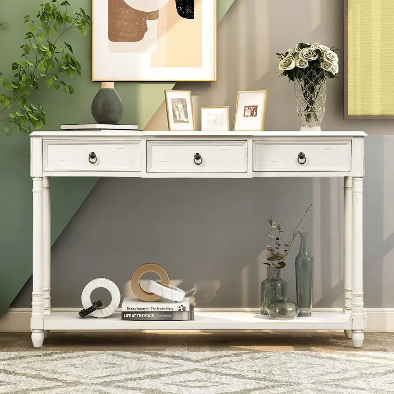 Table basse moderne avec tiroirs