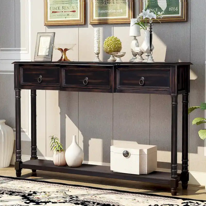 Table basse moderne avec tiroirs