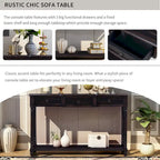 Table basse moderne avec tiroirs
