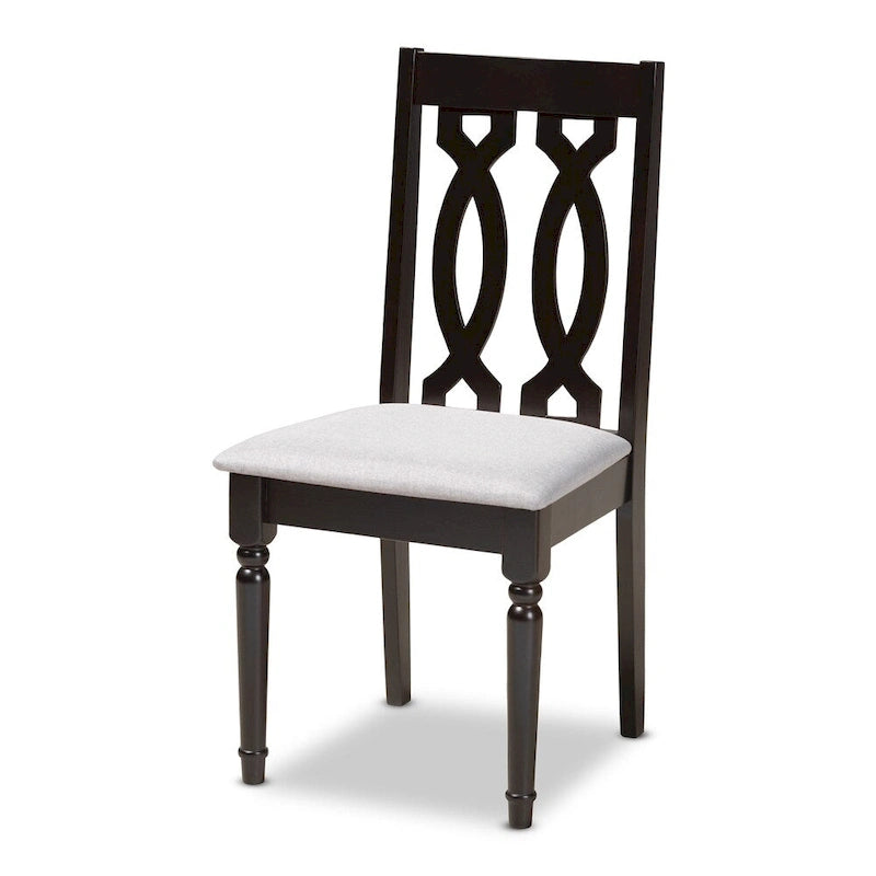 Ensemble de 4 chaises de salle à manger en tissu, modernes et contemporaines