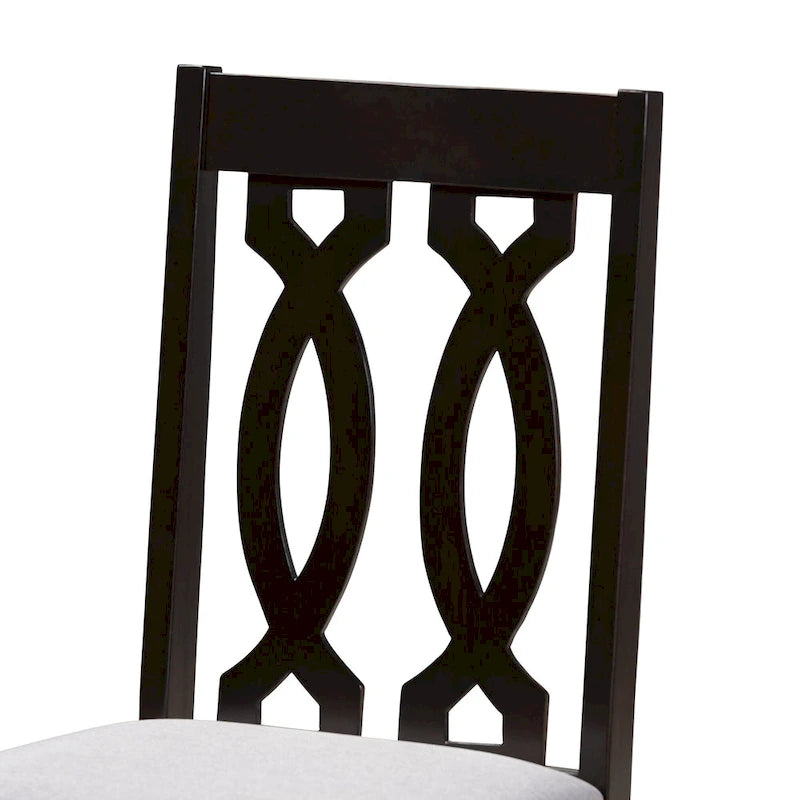 Ensemble de 4 chaises de salle à manger en tissu, modernes et contemporaines