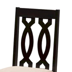 Ensemble de 4 chaises de salle à manger en tissu, modernes et contemporaines