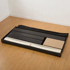 Lit plateforme King-size rembourré en similicuir Priage