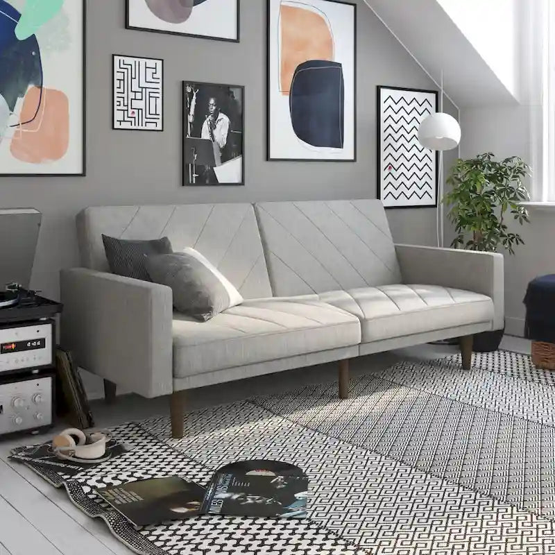 Futon en lin Marci