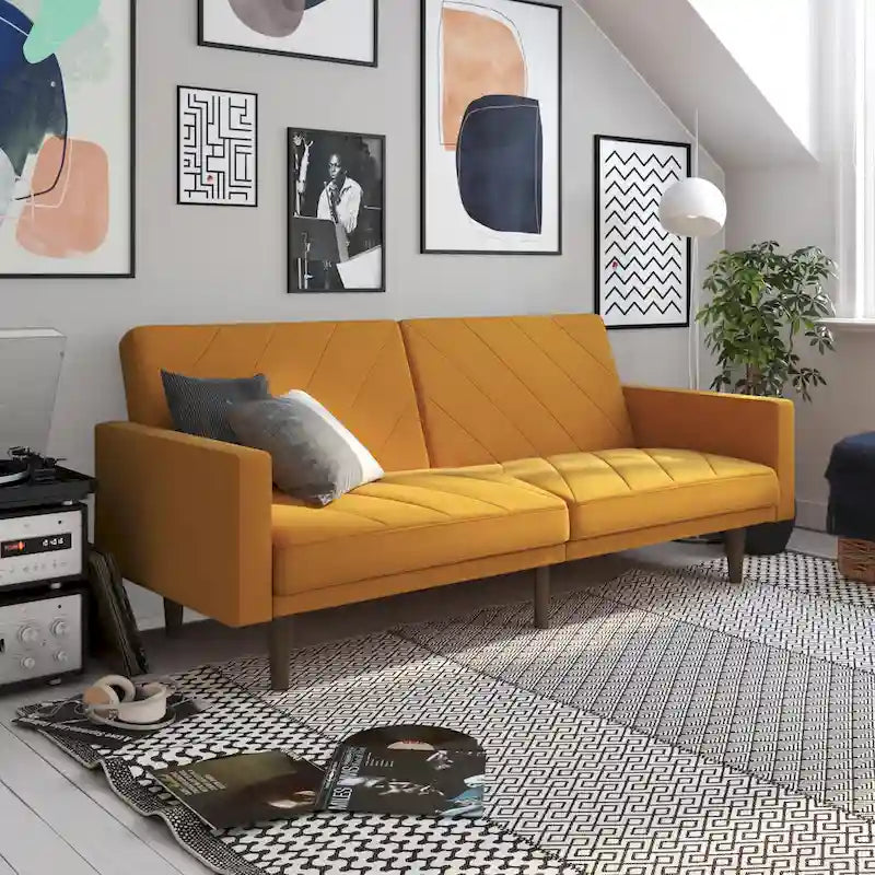 Futon en lin Marci