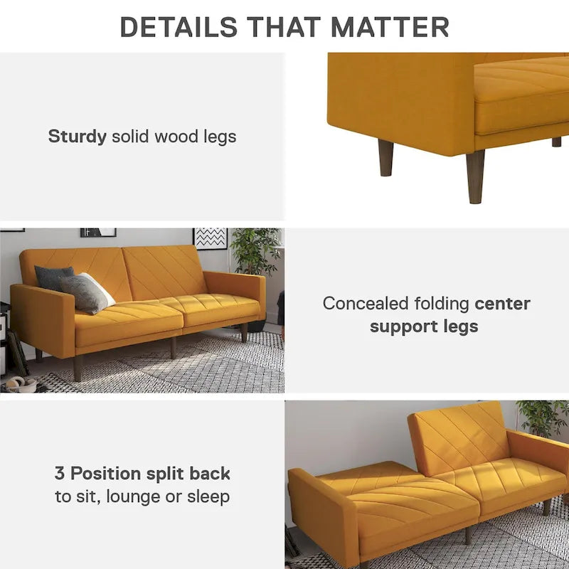 Futon en lin Marci