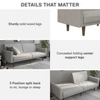 Futon en lin Marci