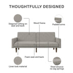 Futon en lin Marci