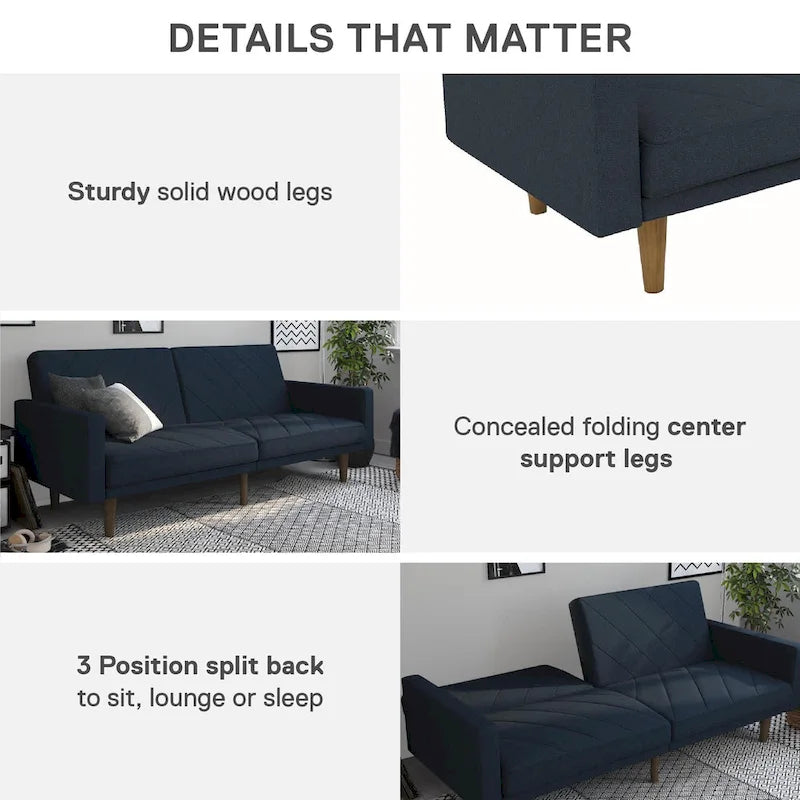Futon en lin Marci
