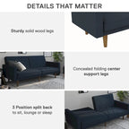 Futon en lin Marci