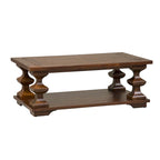 Table basse Sedona Kona Brown avec plateau épais en chêne latté