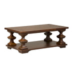 Table basse Sedona Kona Brown avec plateau épais en chêne latté