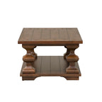 Table basse Sedona Kona Brown avec plateau épais en chêne latté