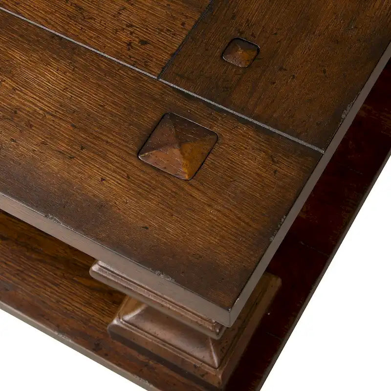 Table basse Sedona Kona Brown avec plateau épais en chêne latté