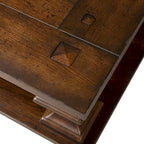 Table basse Sedona Kona Brown avec plateau épais en chêne latté