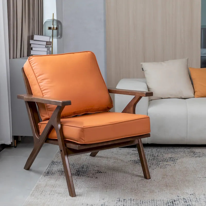 Fauteuil d'appoint, chaises de salon, fauteuil moderne du milieu du siècle, fauteuil de lecture d'appoint