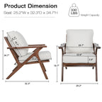 Fauteuil d'appoint, chaises de salon, fauteuil moderne du milieu du siècle, fauteuil de lecture d'appoint
