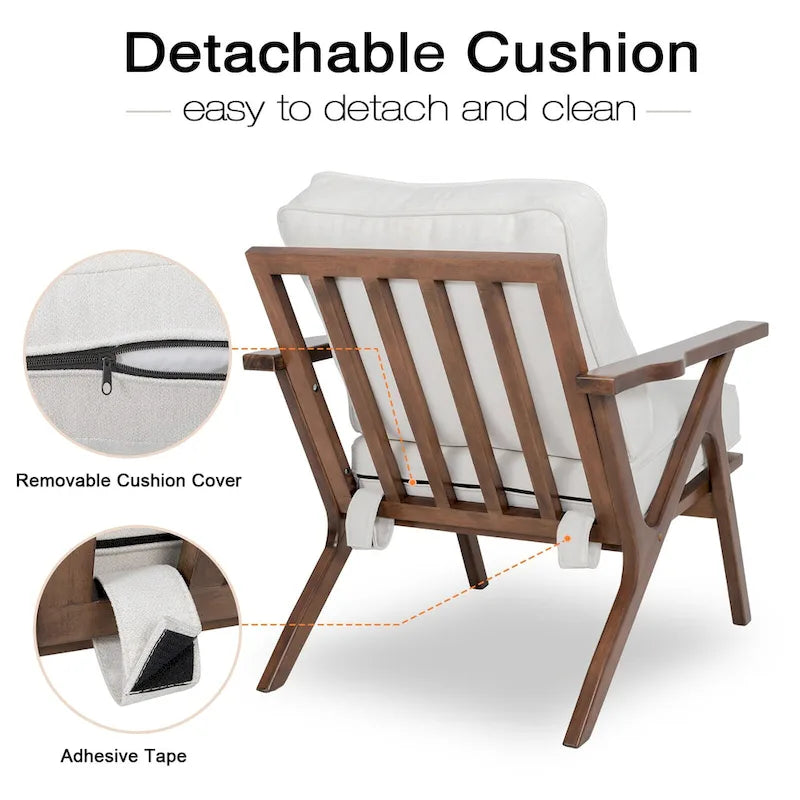 Fauteuil d'appoint, chaises de salon, fauteuil moderne du milieu du siècle, fauteuil de lecture d'appoint