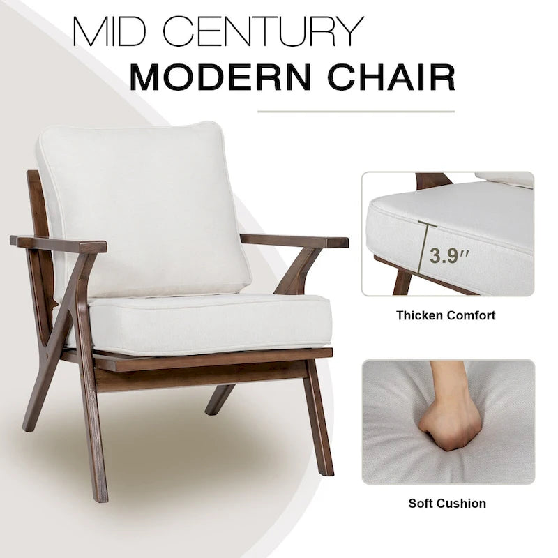 Fauteuil d'appoint, chaises de salon, fauteuil moderne du milieu du siècle, fauteuil de lecture d'appoint