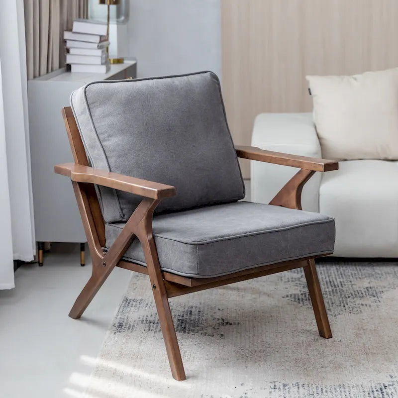 Fauteuil d'appoint, chaises de salon, fauteuil moderne du milieu du siècle, fauteuil de lecture d'appoint
