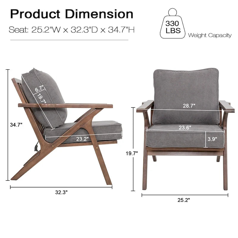 Fauteuil d'appoint, chaises de salon, fauteuil moderne du milieu du siècle, fauteuil de lecture d'appoint