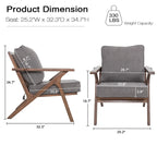 Fauteuil d'appoint, chaises de salon, fauteuil moderne du milieu du siècle, fauteuil de lecture d'appoint