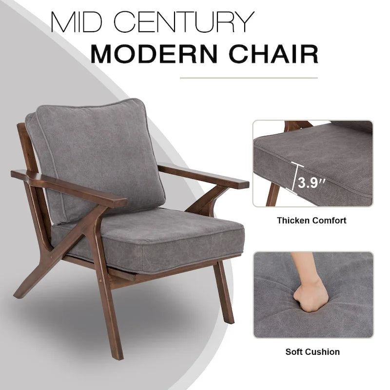 Fauteuil d'appoint, chaises de salon, fauteuil moderne du milieu du siècle, fauteuil de lecture d'appoint