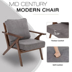 Fauteuil d'appoint, chaises de salon, fauteuil moderne du milieu du siècle, fauteuil de lecture d'appoint