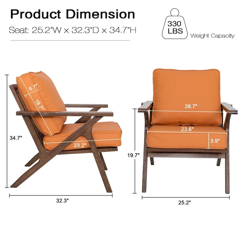 Fauteuil d'appoint, chaises de salon, fauteuil moderne du milieu du siècle, fauteuil de lecture d'appoint
