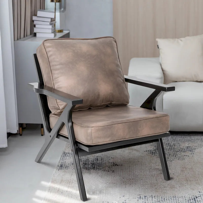 Fauteuil d'appoint, chaises de salon, fauteuil moderne du milieu du siècle, fauteuil de lecture d'appoint