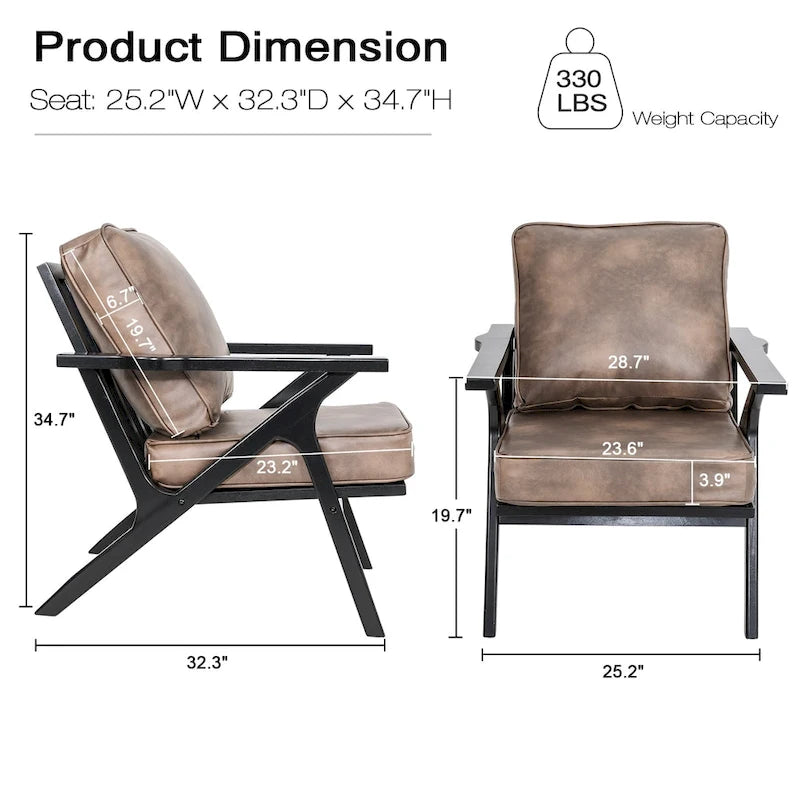 Fauteuil d'appoint, chaises de salon, fauteuil moderne du milieu du siècle, fauteuil de lecture d'appoint