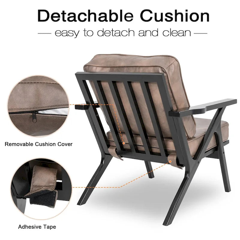 Fauteuil d'appoint, chaises de salon, fauteuil moderne du milieu du siècle, fauteuil de lecture d'appoint