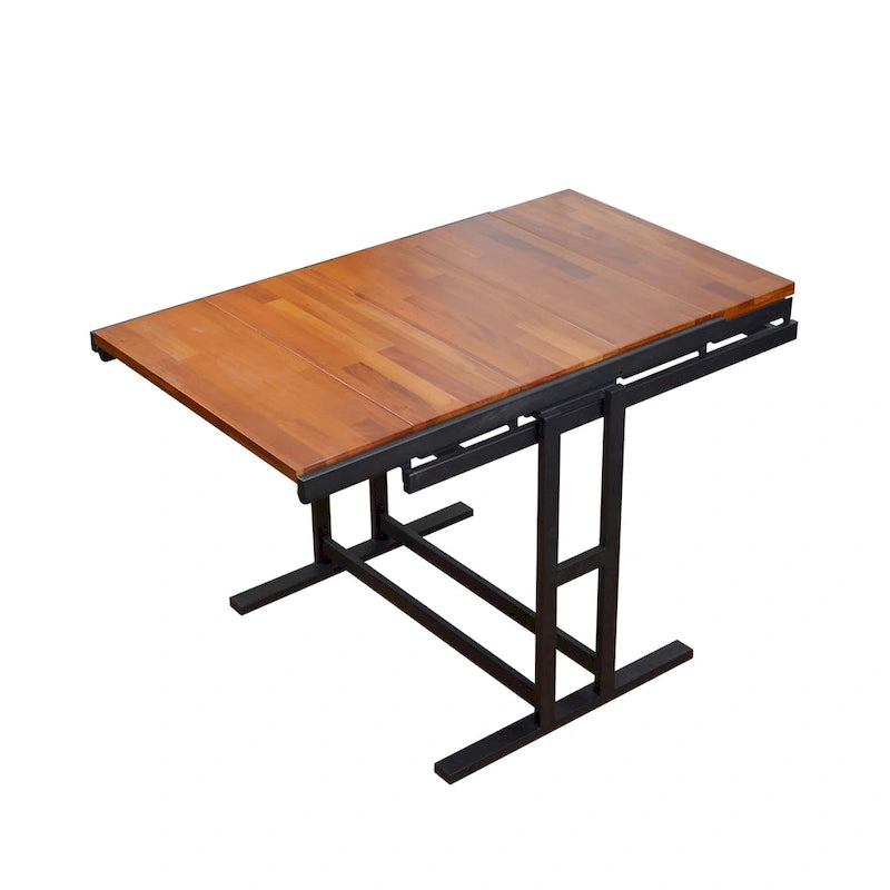 Table transformable en bois/Table-étagère convertible pour petits espaces/Étagère de présentation polyvalente