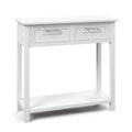 Console étroite avec tiroirs et étagère de rangement ouverte - 80L x 35,5l x 81H