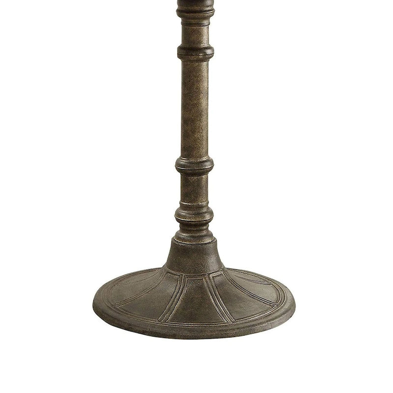 Table de bistrot ronde de salle à manger, de transition, en MDF et métal - 76,2 H x 76,2 L x 76,2 P cm