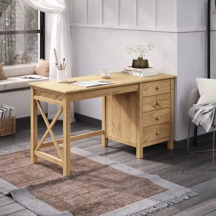 Coiffeuse en bois grand modèle Corona