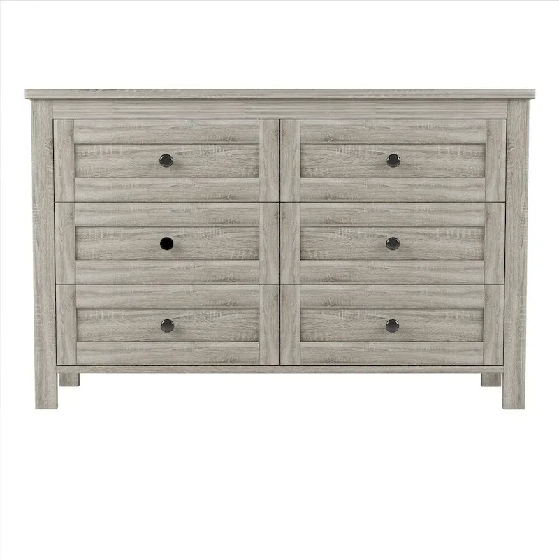 Chambres à coucher Complètes avec Lit Plateforme Double avec Station de Recharge, Table de Chevet, Commode (Lot de 3)