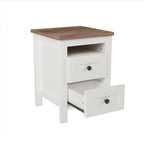 Chambres à coucher Complètes avec Lit Plateforme Double avec Station de Recharge, Table de Chevet, Commode (Lot de 3)