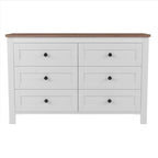 Chambres à coucher Complètes avec Lit Plateforme Double avec Station de Recharge, Table de Chevet, Commode (Lot de 3)