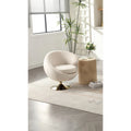 HOMEFUN Fauteuils Crapauds Pivotants à 360 Degrés en Velours