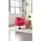HOMEFUN Fauteuils Crapauds Pivotants à 360 Degrés en Velours