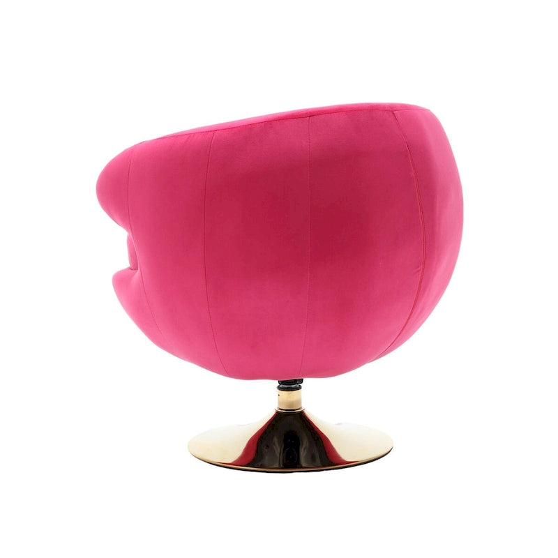 HOMEFUN Fauteuils Crapauds Pivotants à 360 Degrés en Velours
