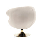 HOMEFUN Fauteuils Crapauds Pivotants à 360 Degrés en Velours
