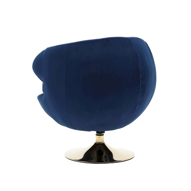 HOMEFUN Fauteuils Crapauds Pivotants à 360 Degrés en Velours