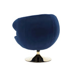 HOMEFUN Fauteuils Crapauds Pivotants à 360 Degrés en Velours