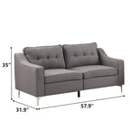 Canapé en tissu de style moderne et contemporain pour appartement